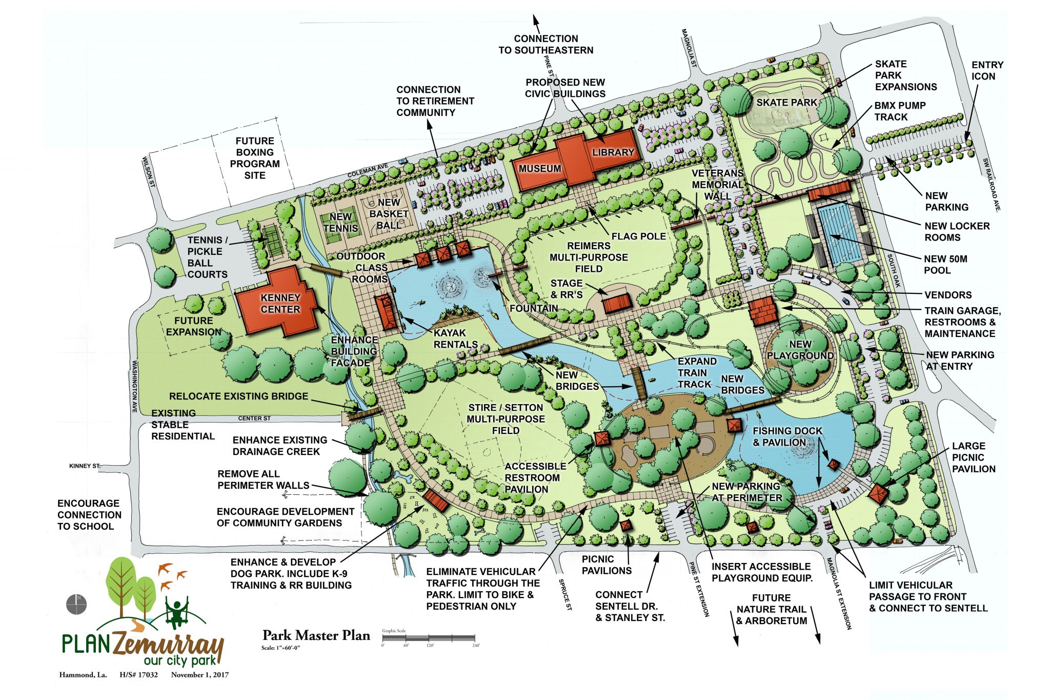 Zemurray Park Master Plan Charts A New Vision In The City Of Hammond Holly And Smith 7903